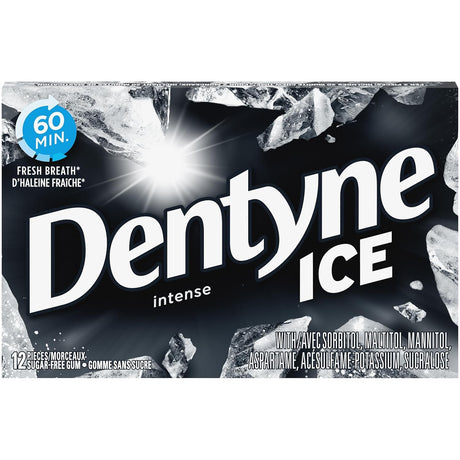 Chicles Ice sin Azúcar Intense Dentyne 12 pack x 12 un