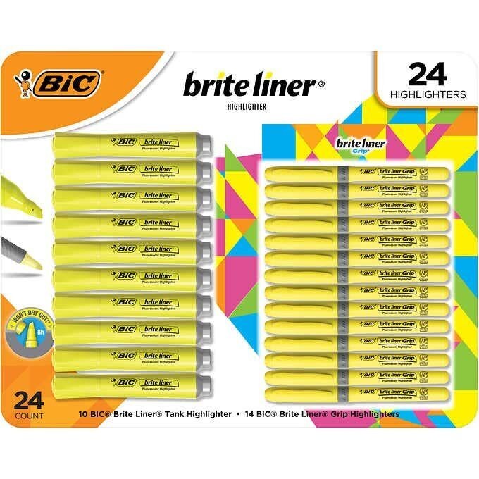 Destacadores Fluorescentes Amarillos BIC 1 un