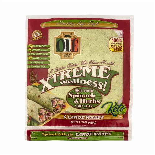 Tortillas Espinaca Hierbas Xtreme Wellness Ole 6 un