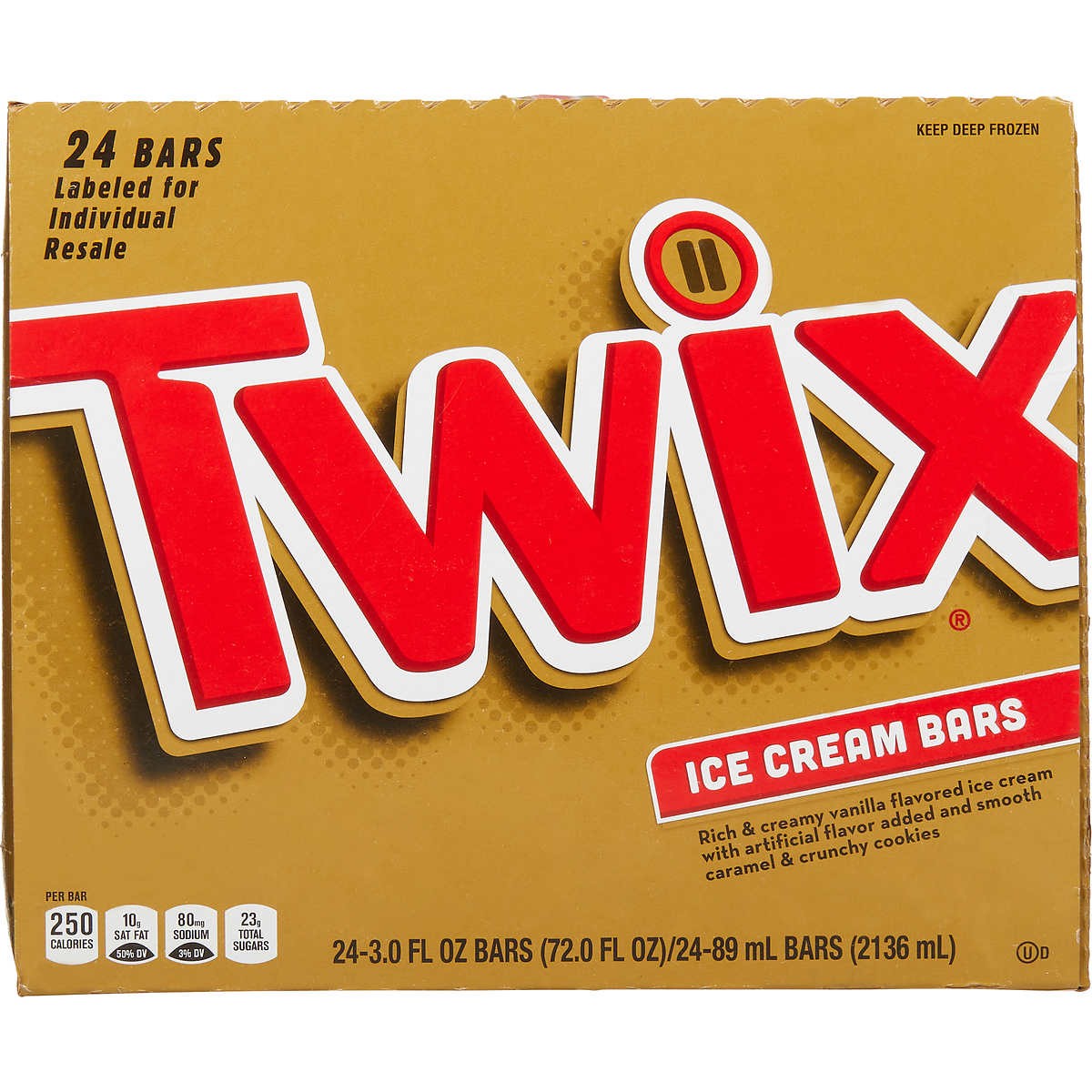 Barras Helado Twix Mars 24 un x 89 ml