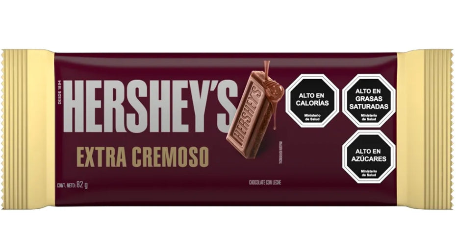 Barra Chocolate Extra Cremoso Hershey's 82 g