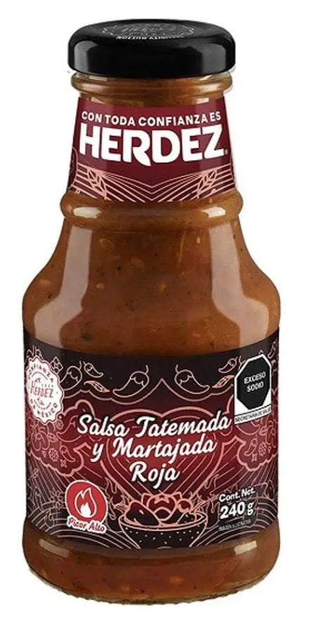 Salsa Roja Tatemada Martajada Herdez 240 g