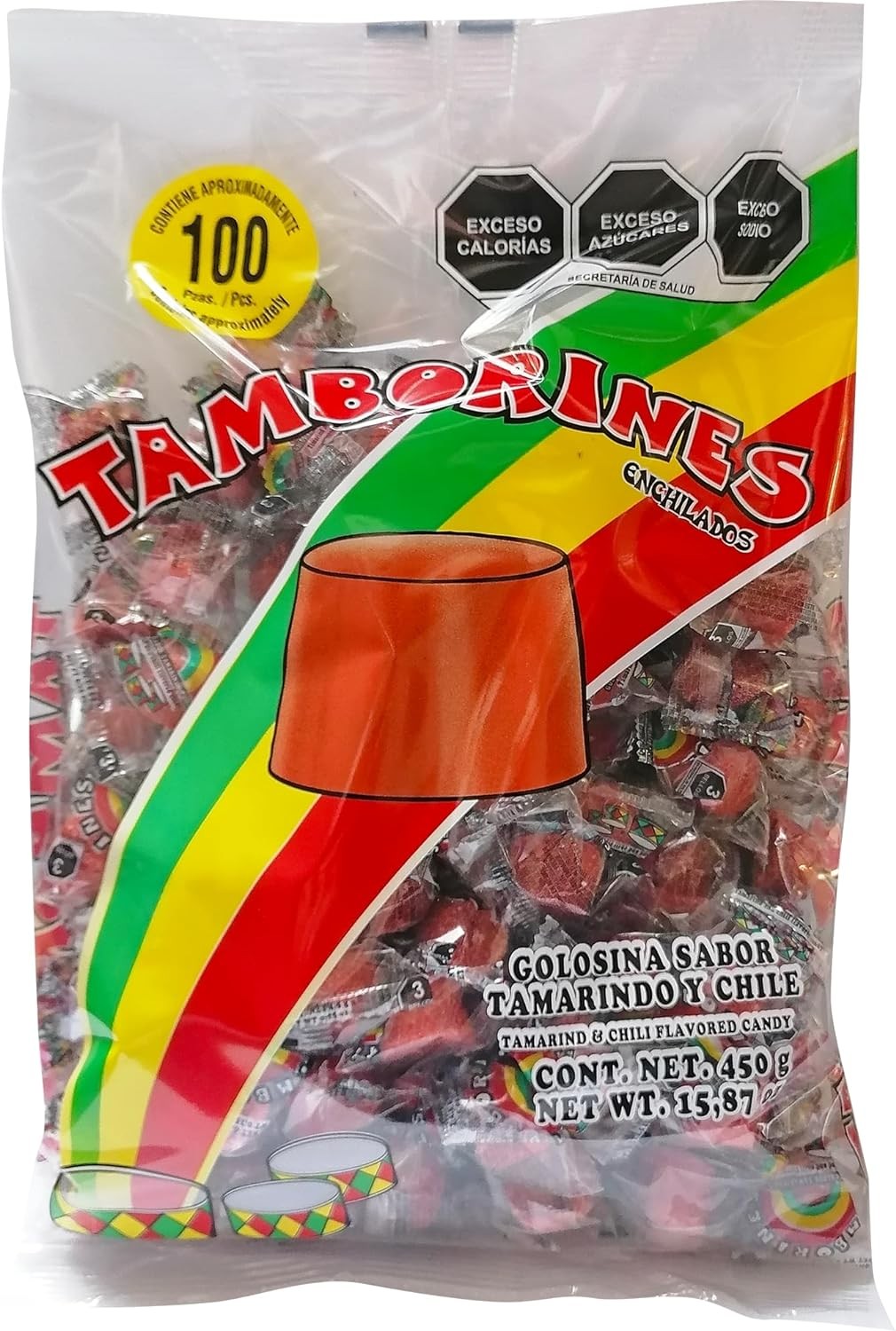 Dulces Aciditos Tamborines 450 g