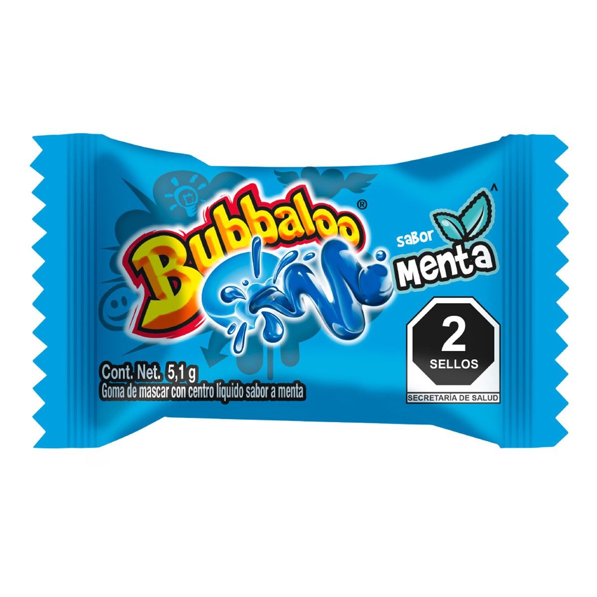 Chicles Menta Bubbaloo 5.1 g