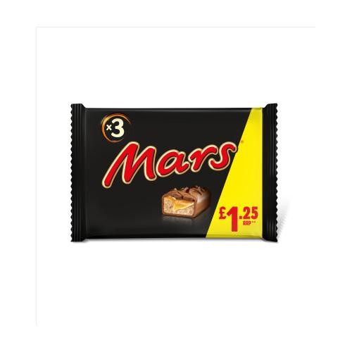 Barras Chocolate Mars 3 un