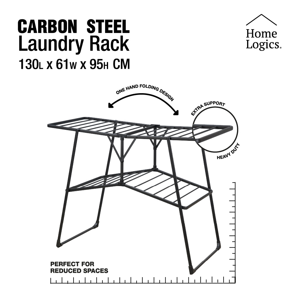 Secador Ropa 2 Niveles 130x61x95 cm Home Logics 1 un