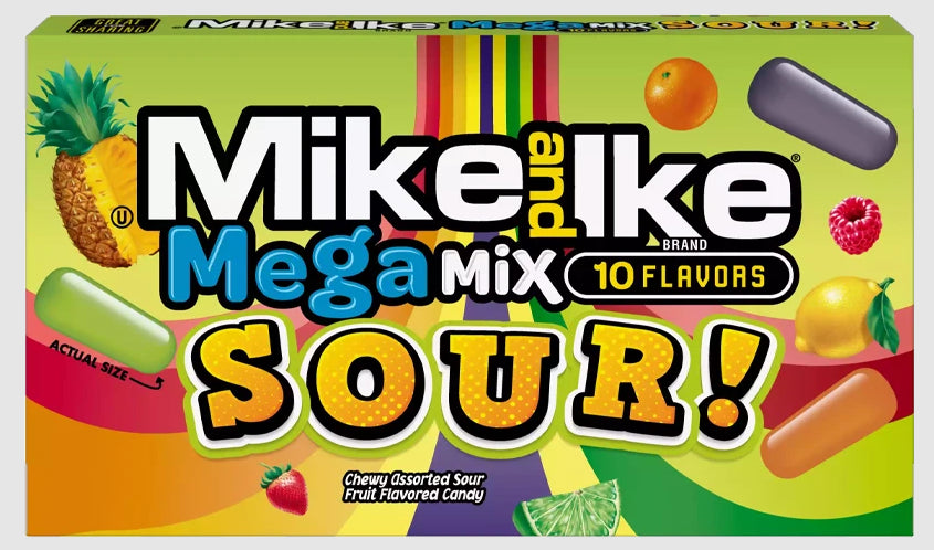 Masticables Mega Mix Ácido Theater Mike and Ike 120 g