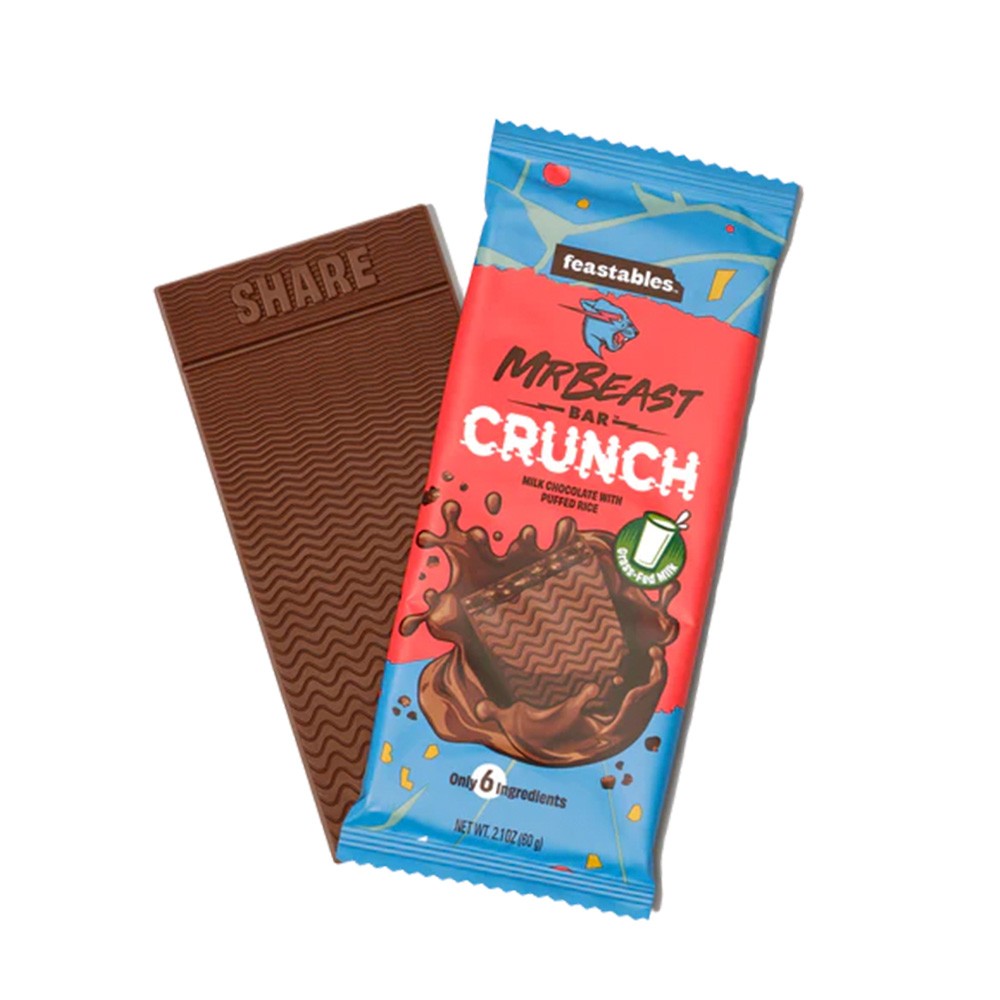 Barrita Mr. Beast Crunch Chocolate Feastables 60 g