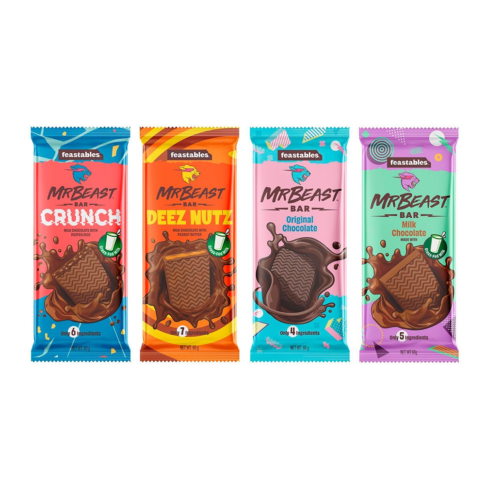 Barrita Mr. Beast Crunch Chocolate Feastables 60 g