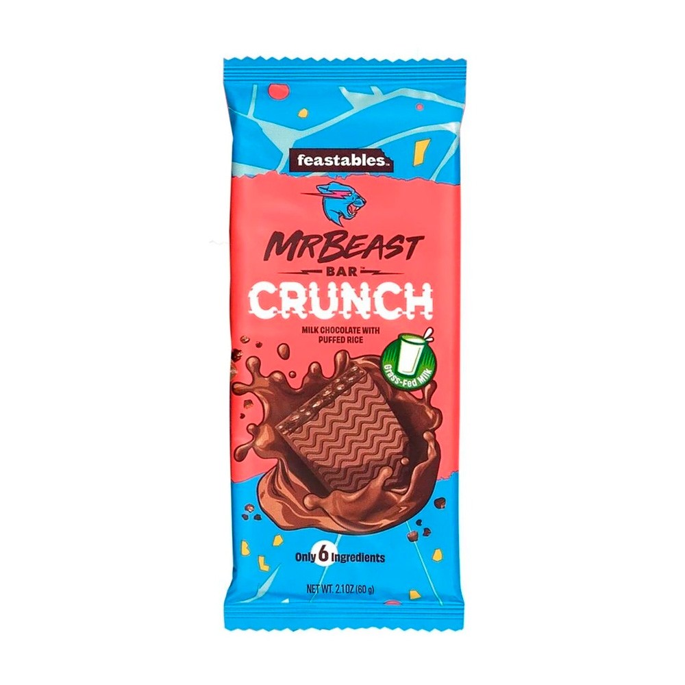 Barrita Mr. Beast Crunch Chocolate Feastables 60 g