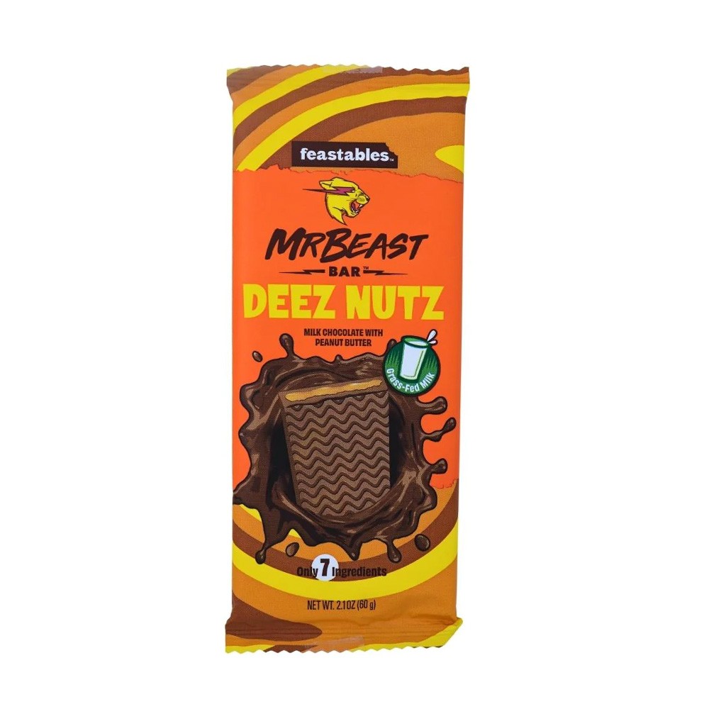 Barrita Mr. Beast Deez Nuts Feastables 60 g