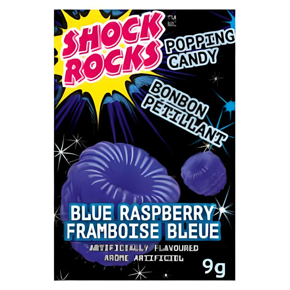 Caramelos Popping Blue Raspberry Shock Rocks 9 g