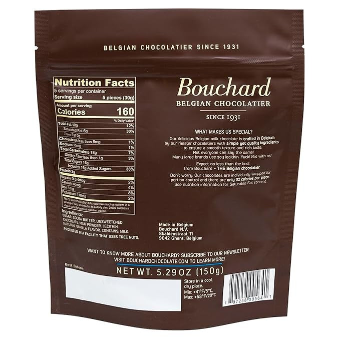 Chocolates Belgas Leche Bouchard 150 g