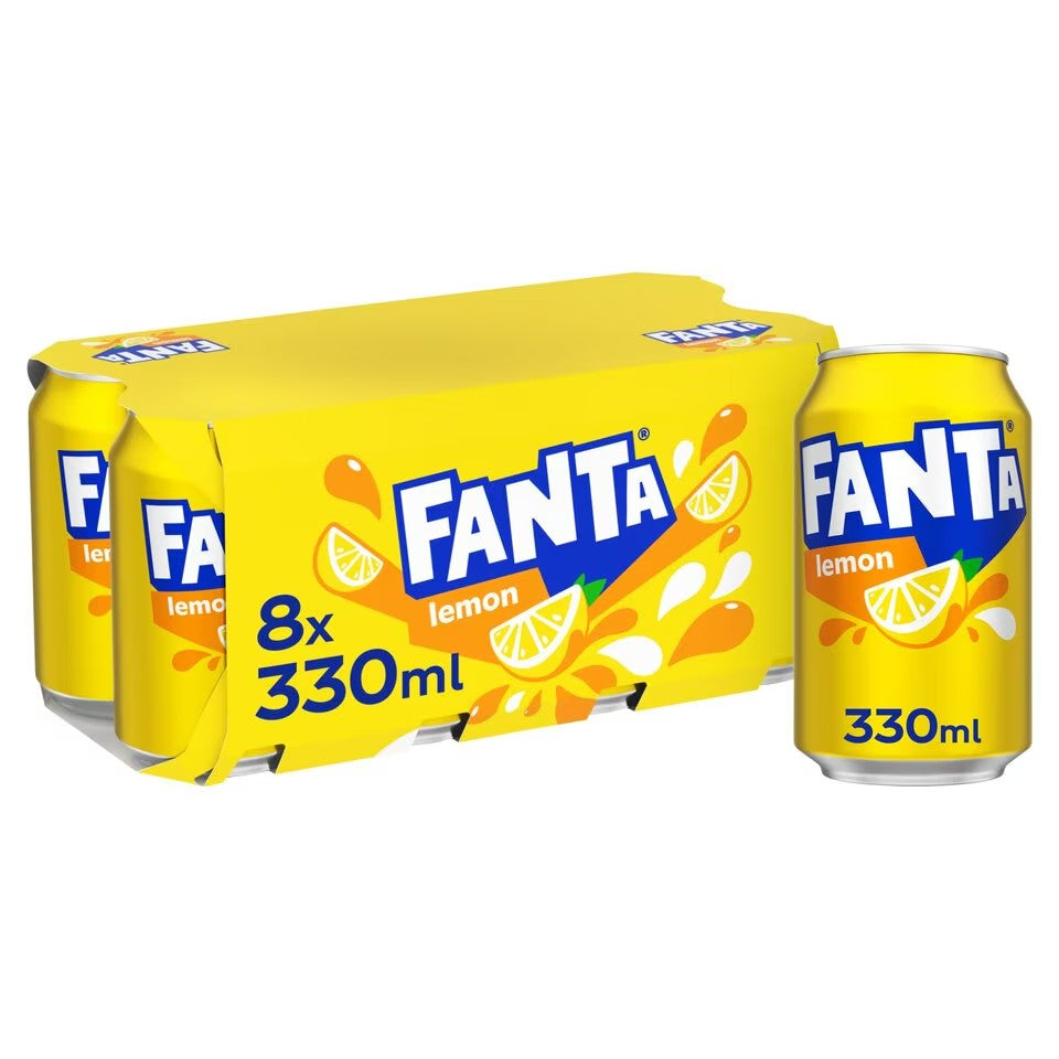 Bebidas Limon Lata Fanta 8 un x 330 ml