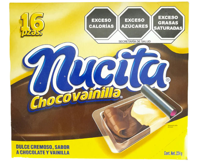 Chocolates Cremosos Bicolor ChocoVainilla Nucita 16 un x 15 g