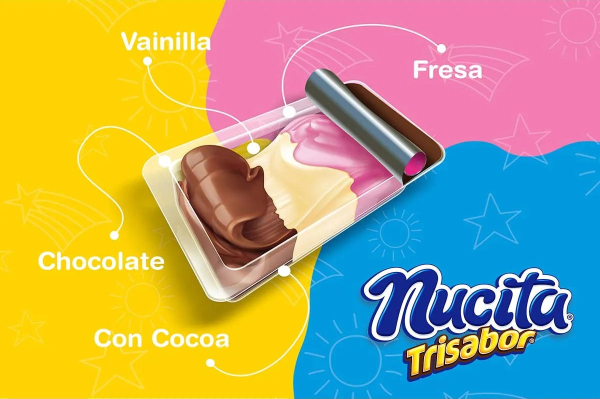 Chocolate Cremoso Trisabor ChocoVainillaFrutilla Nucita 15 g