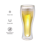 Vaso Cerveza Double Wall Glass 480 ml Aramoro 2 un