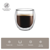 Vaso Double Wall Glass 200 ml Aramoro 6 un