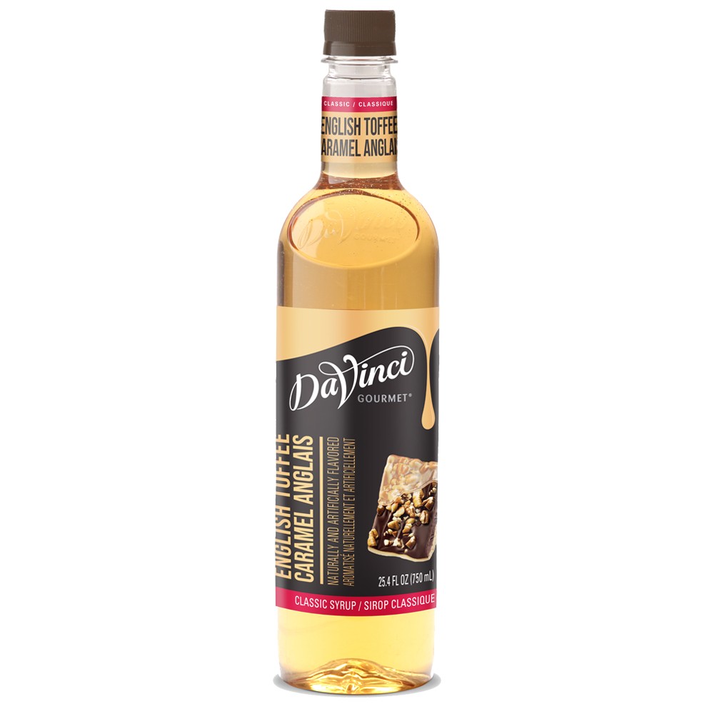 Syrup Gourmet English Toffee DaVinci 750 ml