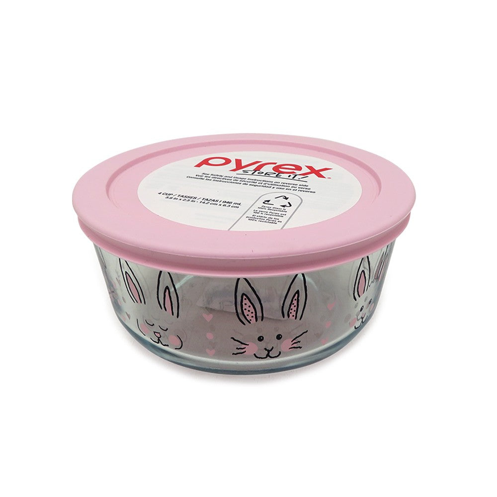 Contenedor Hermético Alimentos Redondo Bunny Pyrex 1 un