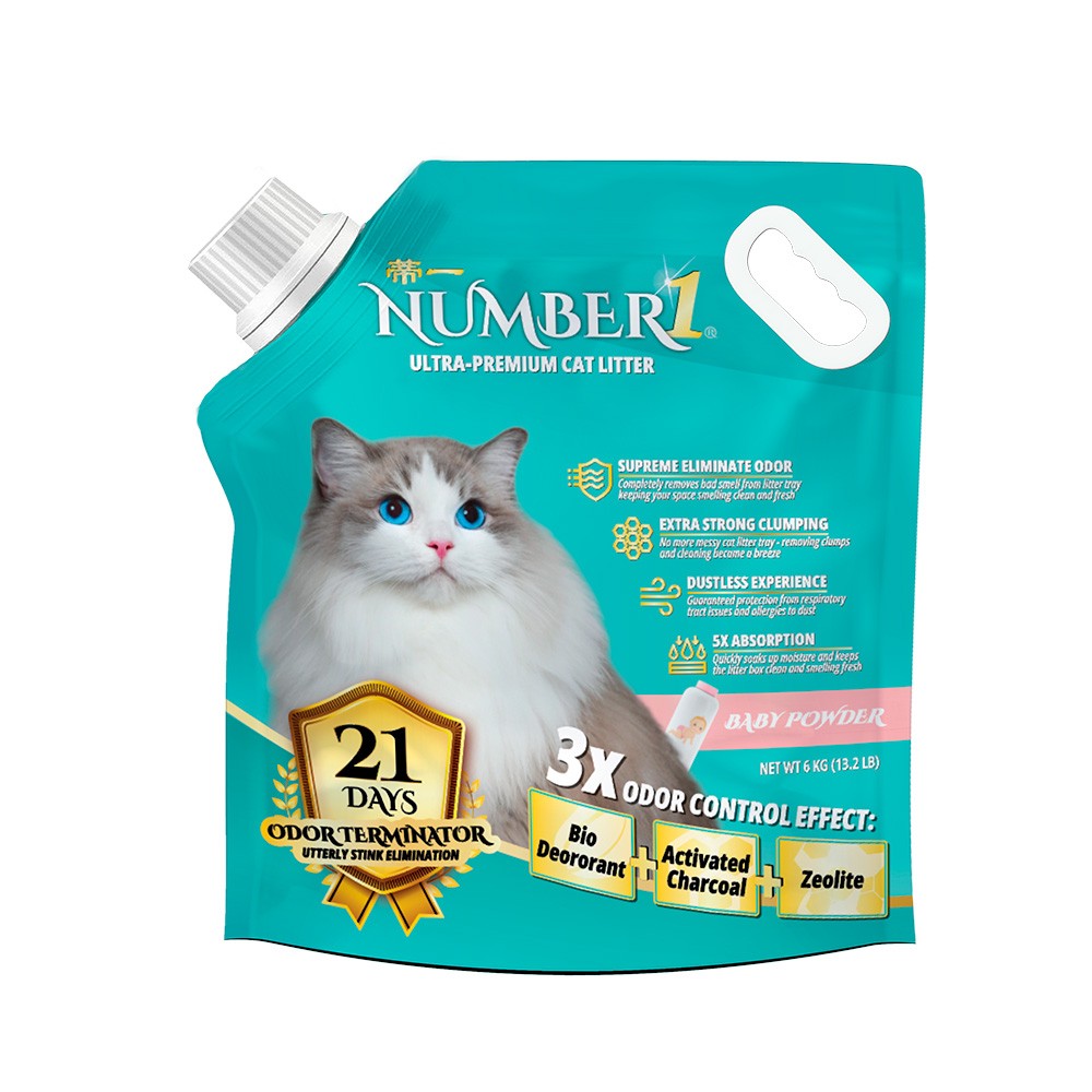 Arena Sanitaria Gatos Elimina Olores Baby Powder Number 1 6 Kg