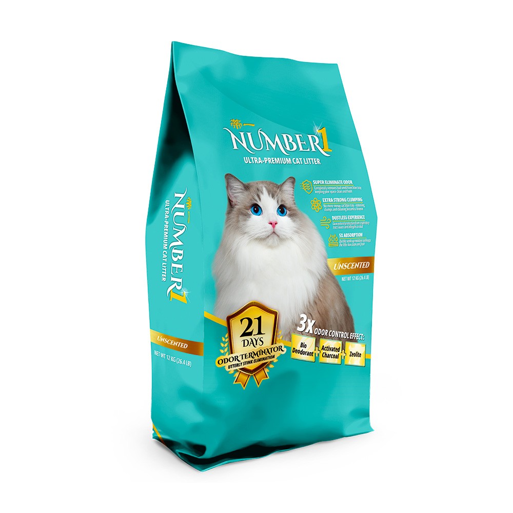 Arena Sanitaria Gatos Elimina Olores Unscented Number 1 12 kg