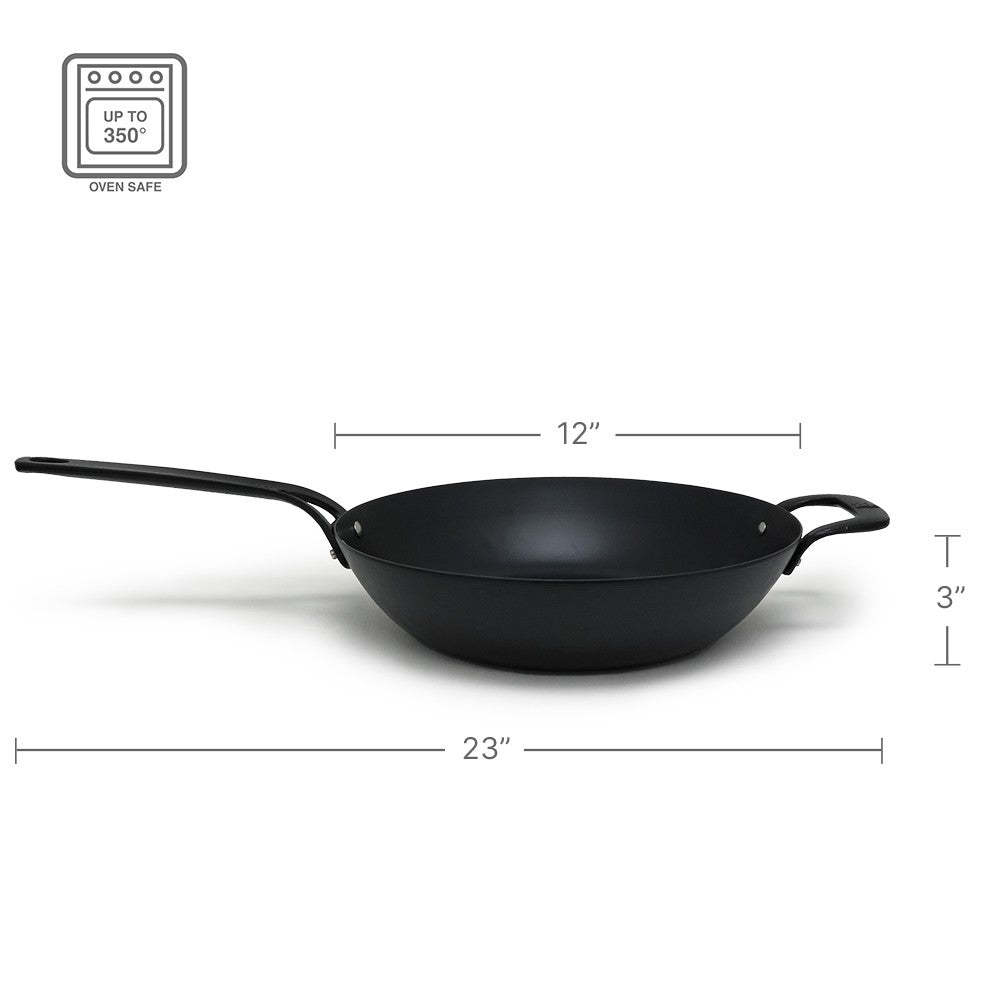 Wok Hierro Forjado 30 cm The Cookware Company