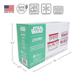 Set 4 Contenedores Herméticos Alimentos Holy Star Wars Pyrex 1 un