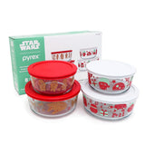 Set 4 Contenedores Herméticos Alimentos Holy Star Wars Pyrex 1 un