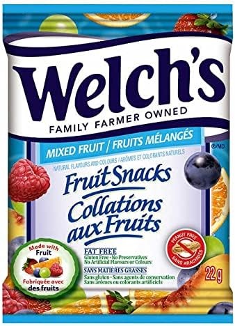 Gomitas de Fruta Welch's 60 un x 22 g