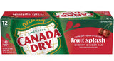 Bebidas Ginger Ale Fruit Splash Lata Canada Dry 12 un x 355 ml