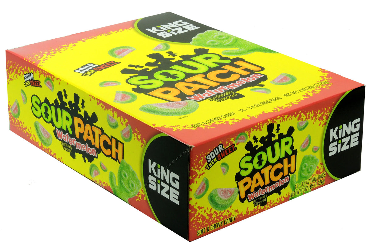 Gomitas Watermelon King Size Sour Patch Kids 18 un x 96 g