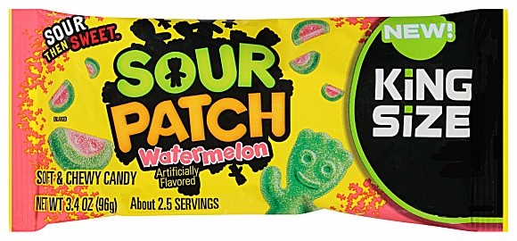 Gomitas Watermelon King Size Sour Patch Kids 96 g