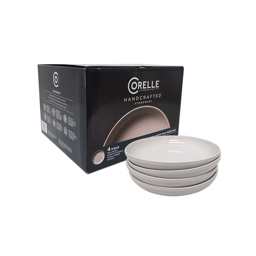 Set 4 Platos Hondos Cerámica Gres Oatmeal Corelle 1 un