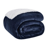 Manta Sherpa Reversible Navy Blue Comfy Bliss 1 un