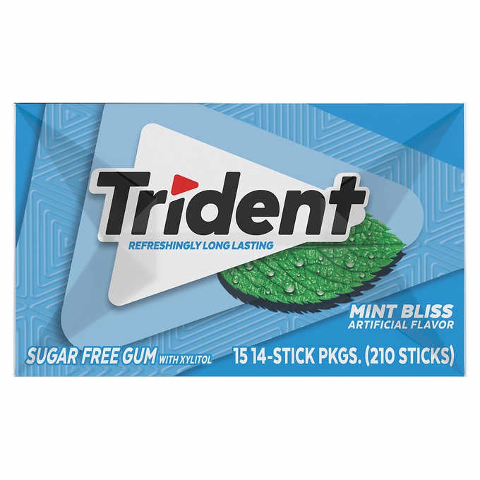 Chicles sin Azúcar Mint Bliss Trident 26 g