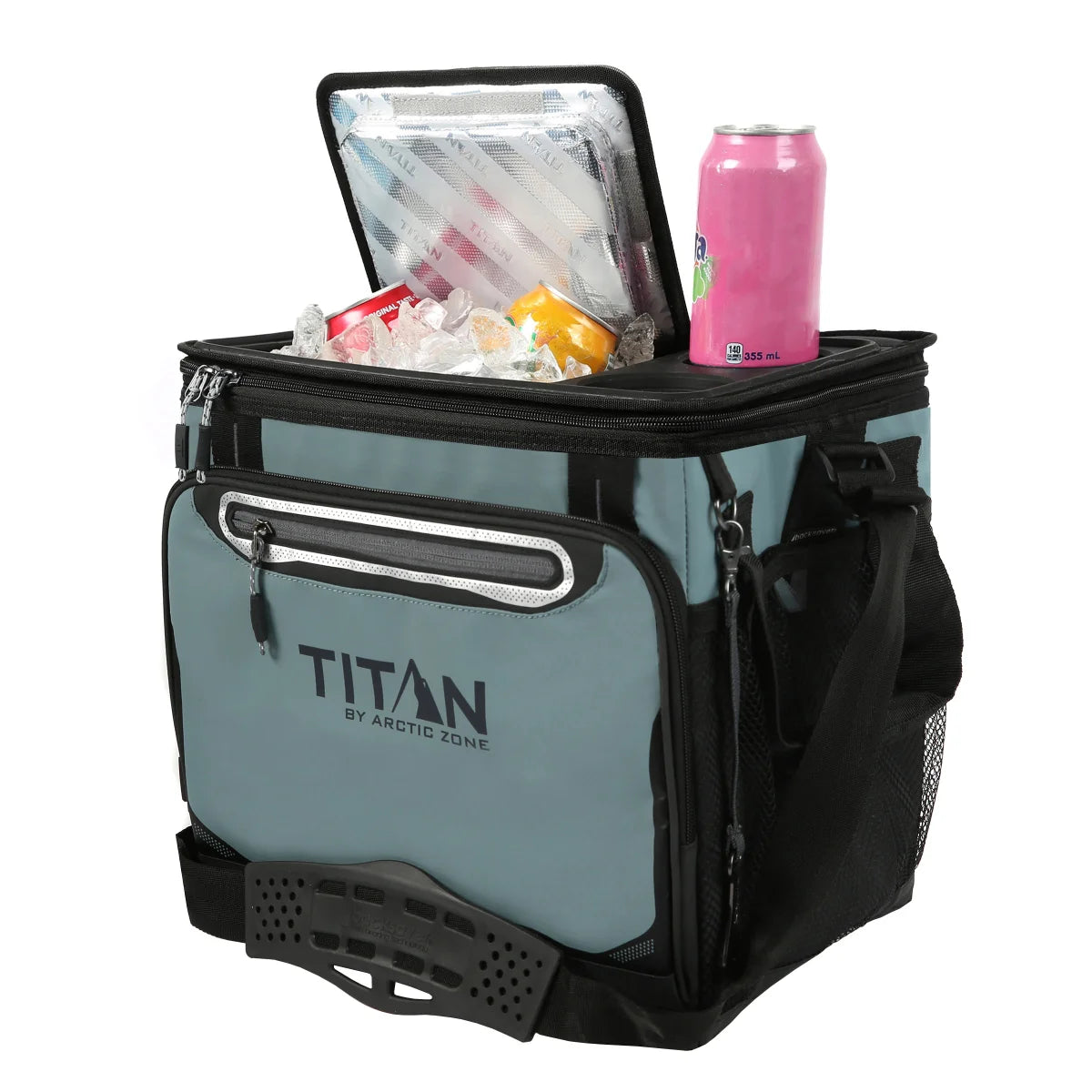 Bolso Térmico Expandible Cooler Gris Titan