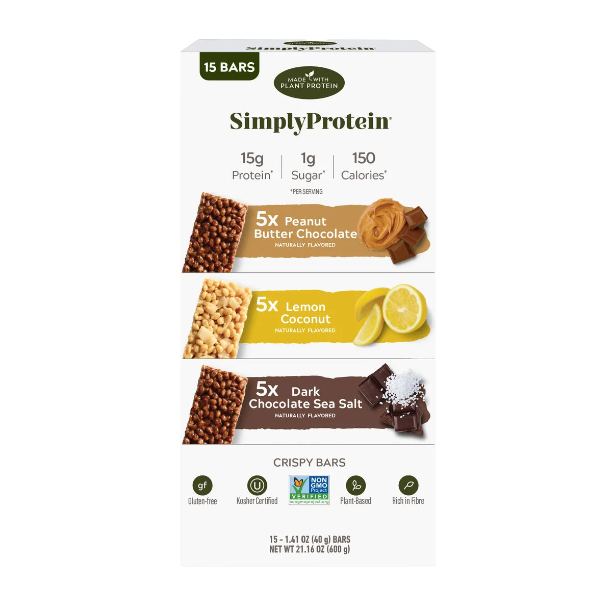 Barritas de Proteína Variedades Simply Protein 15 un x 40 g