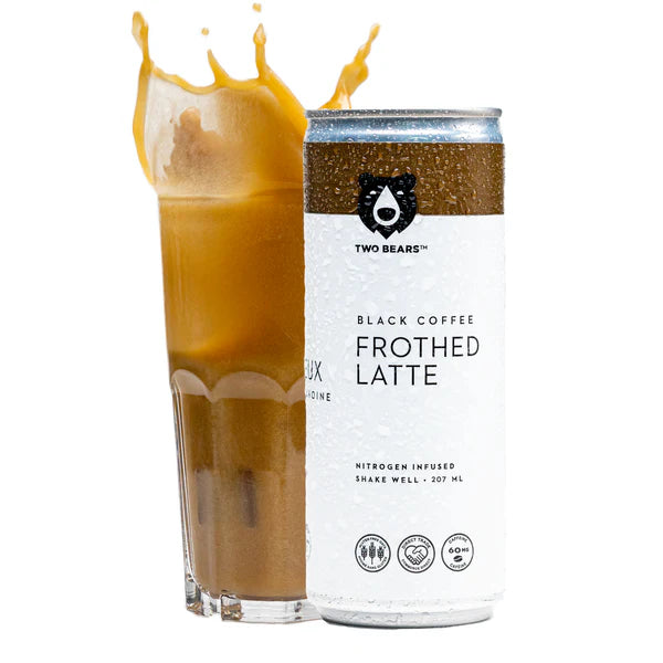 Café Black Frothed Latte Two Bears 207 ml