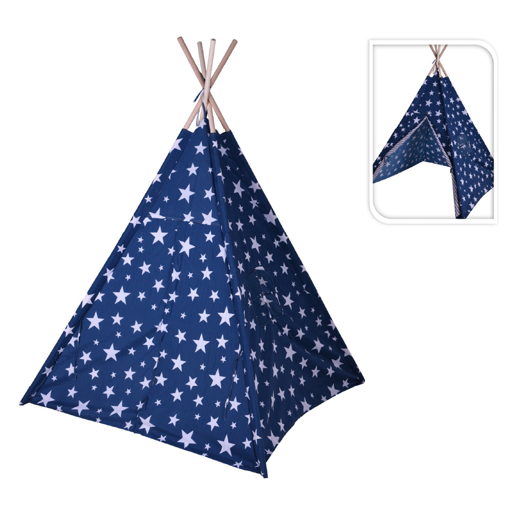 Carpa Deco Tipi Madera y Tela Blue Sky H&S Collection 1 un