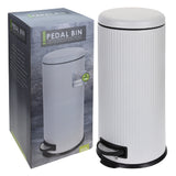 Basurero con Pedal 30L White Soft Close 1 un