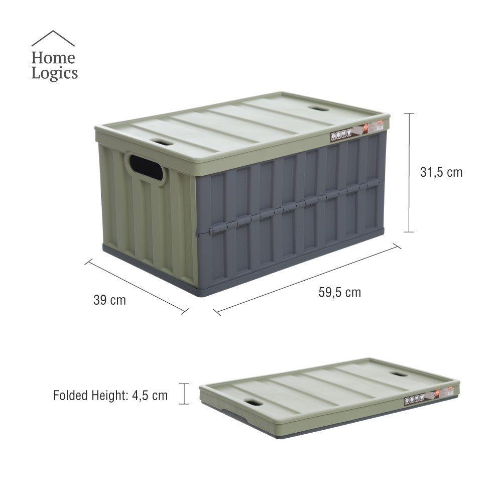 Caja Almacenaje Collapsible Green Home Logics 1 un