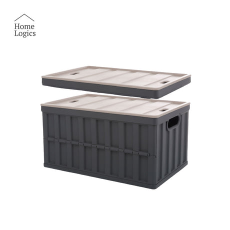 Caja Almacenaje Collapsible Light Gray Home Logics 1 un