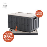 Caja Almacenaje Collapsible Light Gray Home Logics 1 un