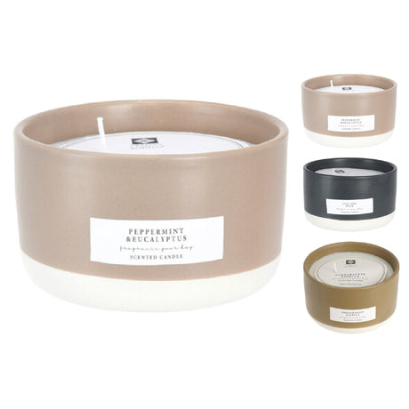 Vela Peppermint Eucalyptus Cerámica M Home & Styling 1 un