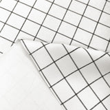 Mantel Square Grid White Black Home Logics 1 un