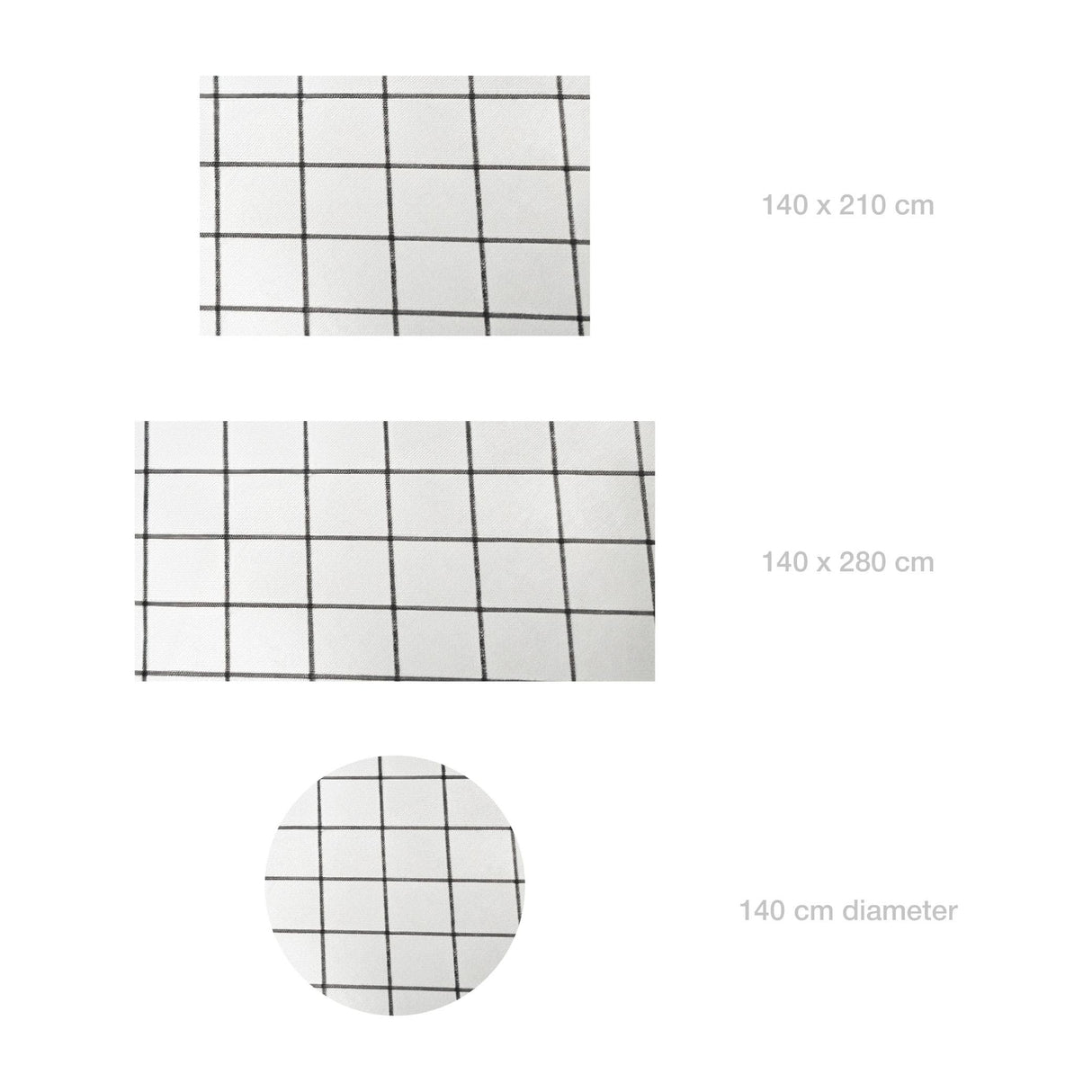 Mantel Square Grid White Black Home Logics 1 un