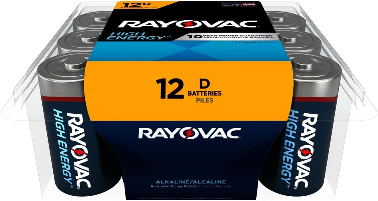 Pilas Alcalinas D12 Rayovac 12 un