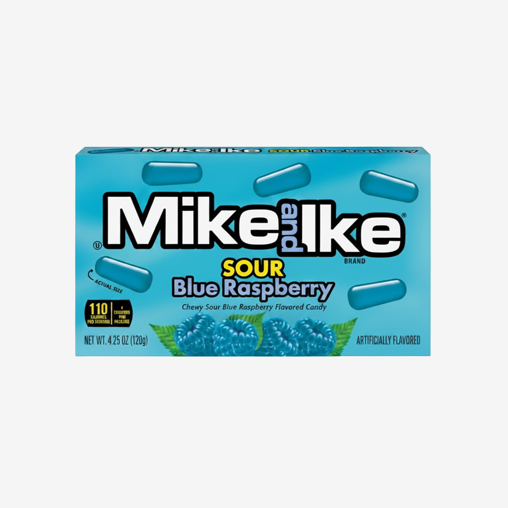 Masticables Sour Blue Raspberry Mike and Ike 120 g