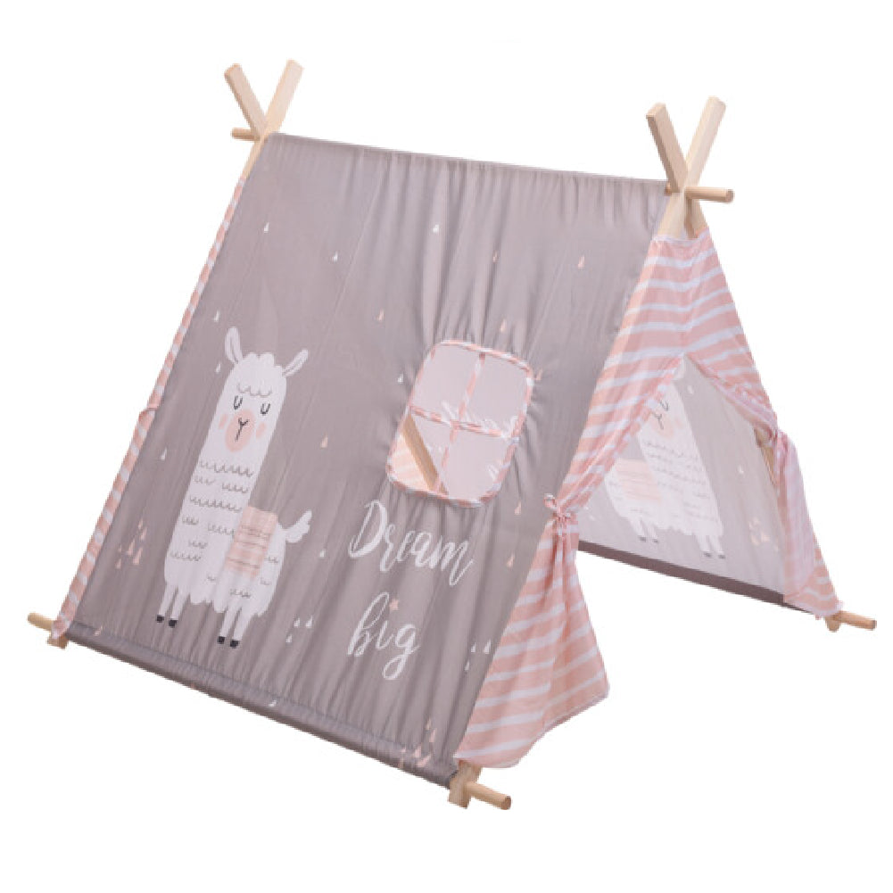 Carpa Deco Tipi Madera y Tela Llama